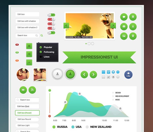 Impressionist Free User Interface Pack