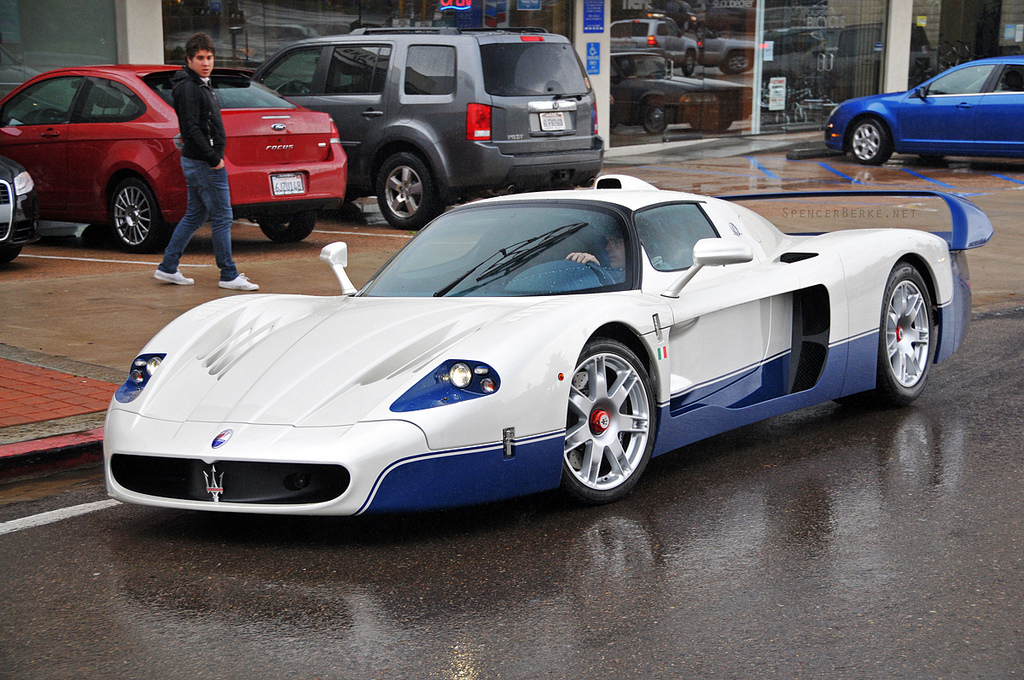 MC12 car in the rain