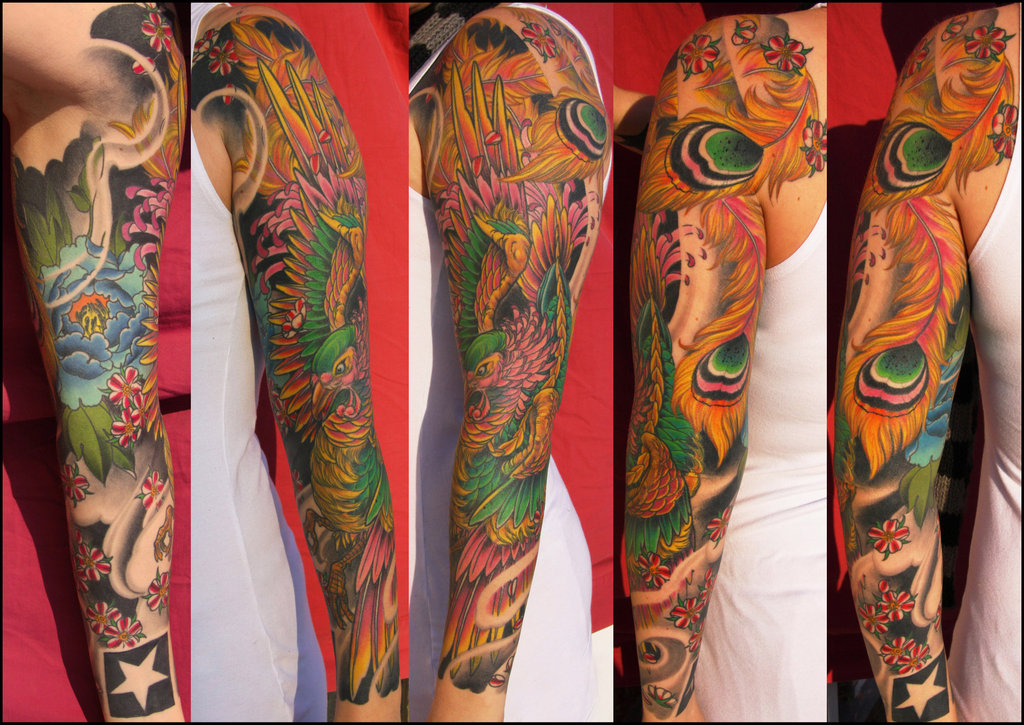 Multi color Arm tattoo