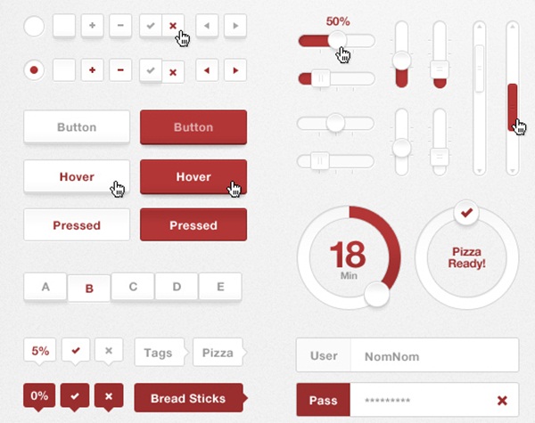Pizza UI Kit
