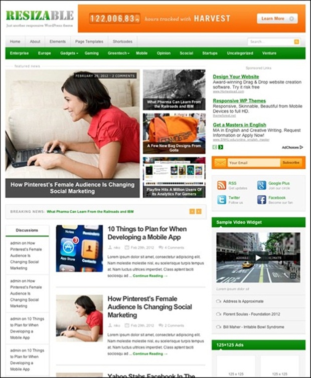 resizable-responsive-magazine-theme