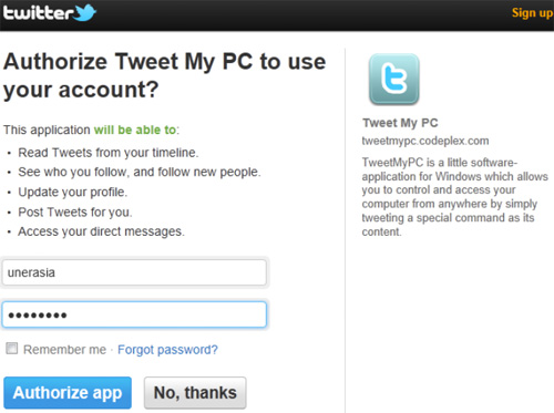 tweetmypc-authorize