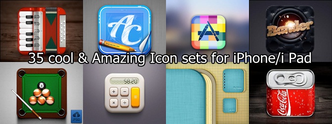 35 cool & Amazing Icon sets for iPhone