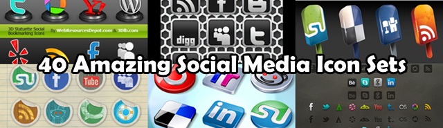 40 Social Media Icon Sets