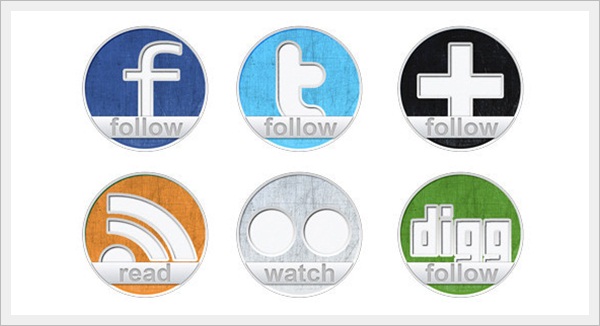 6 Social Icons