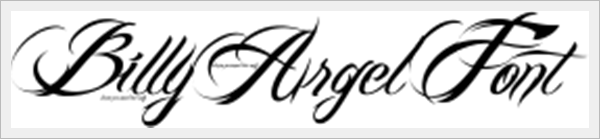 BILLY ARGEL FONT