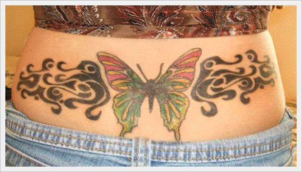 Butterfly Tattoo On A Body