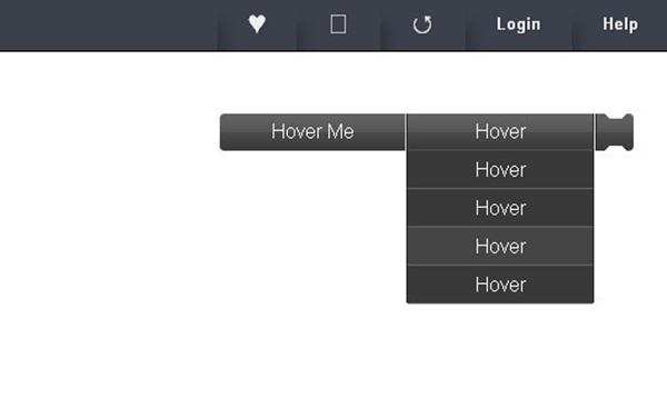 CSS3 Scroll Drop Down Menu