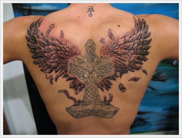 Cross and Wings