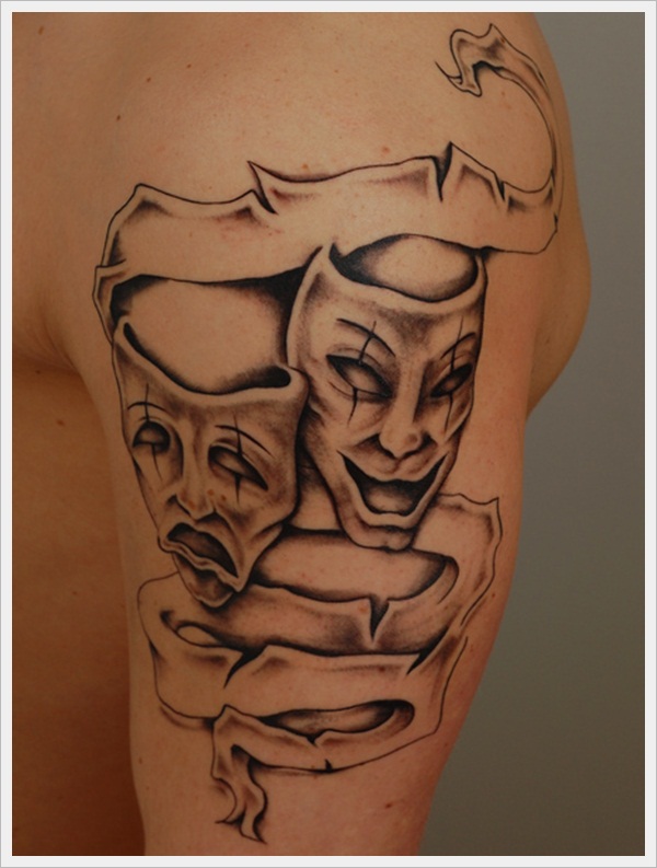 Drama and Comedy Tattoo