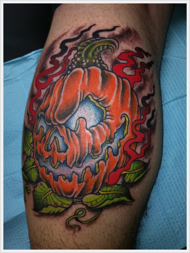 Evil Pumpkin tattoo