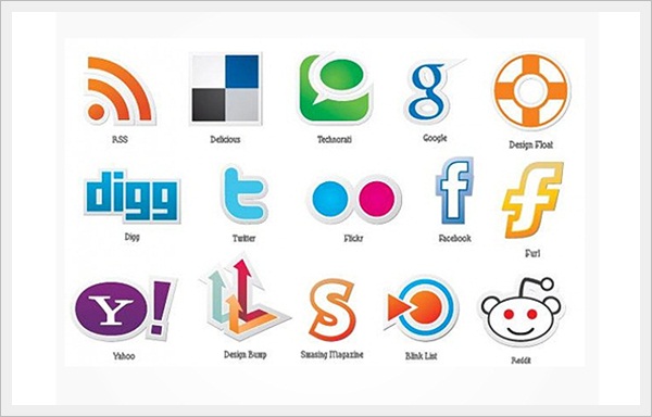 Free Social Icons Vector Set