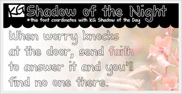 KG Shadow of the Night font