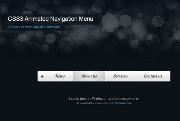 Making a CSS3 Animated Menu