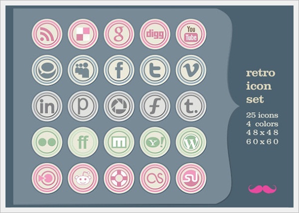 New free icon set Retro!