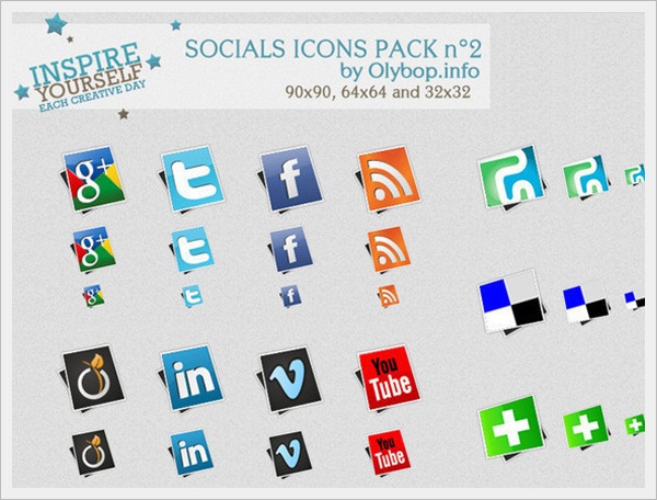 Social icons pack 2