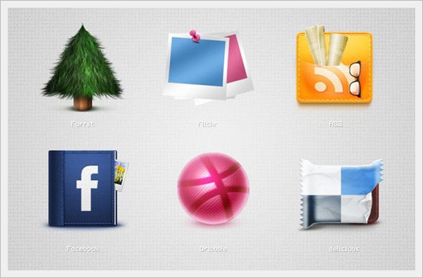 Socializic, free detailed social media icons