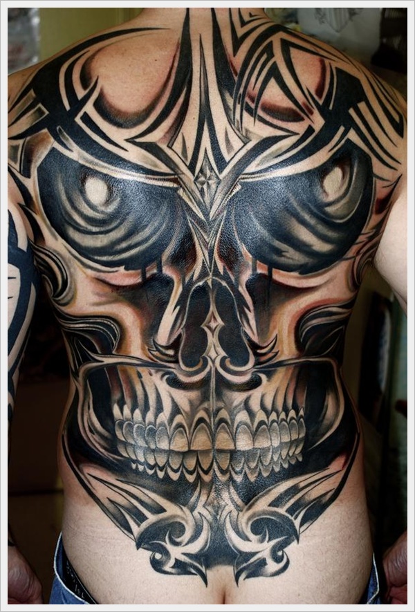 Tribal Skull Tattoo Designs