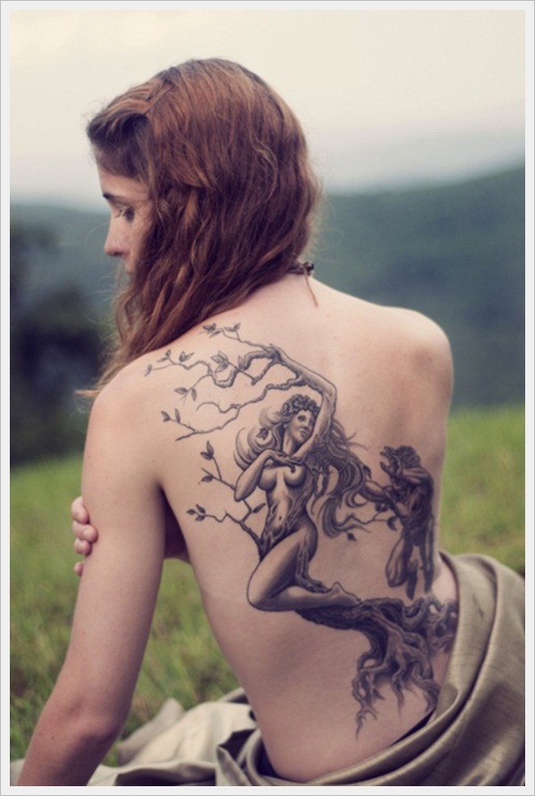 back tattoos for girls 10