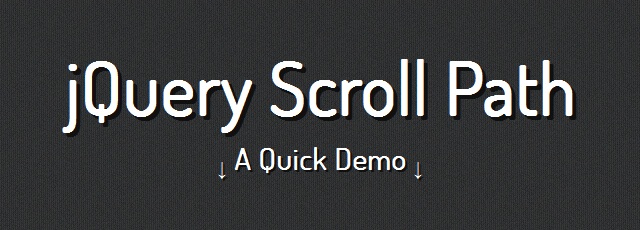 jQuery Scroll Path