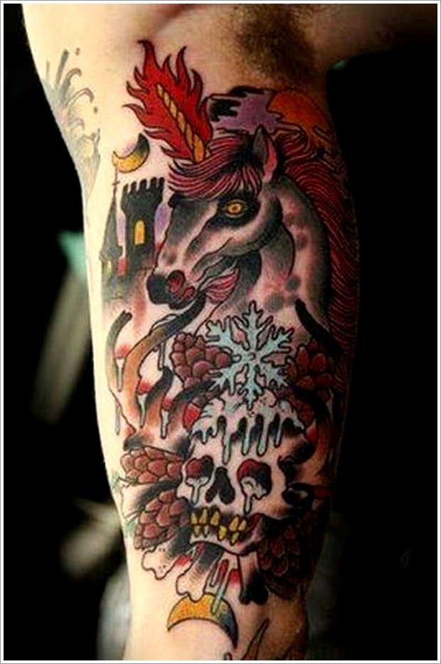 unicorn tattoo designs (27)