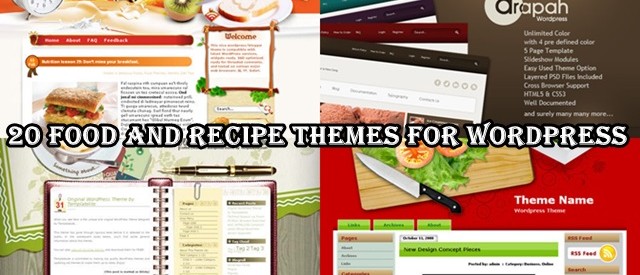 20 Food and recipe Themes For WordPress