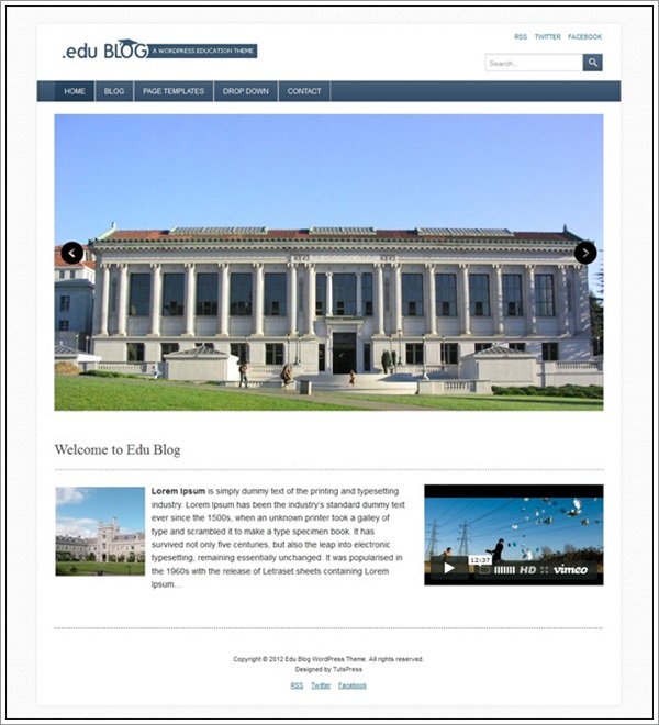 EduBLOG WordPress Theme