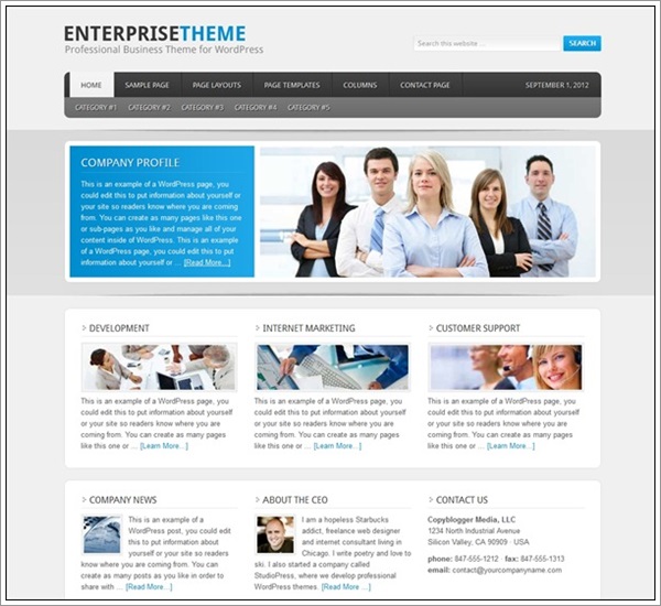 Enterprise Theme