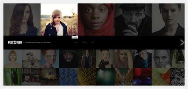 Free One Page Fullscreen Portfolio Theme