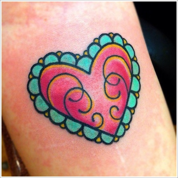 Heart tattoo designs (13)