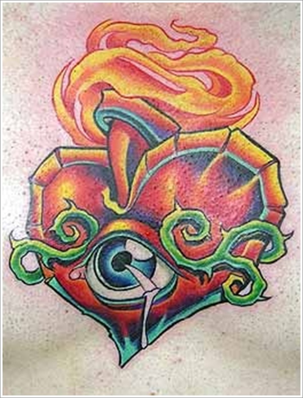 Heart tattoo designs (23)