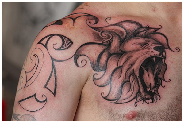 Tribal Loin Tattoo Design (4)