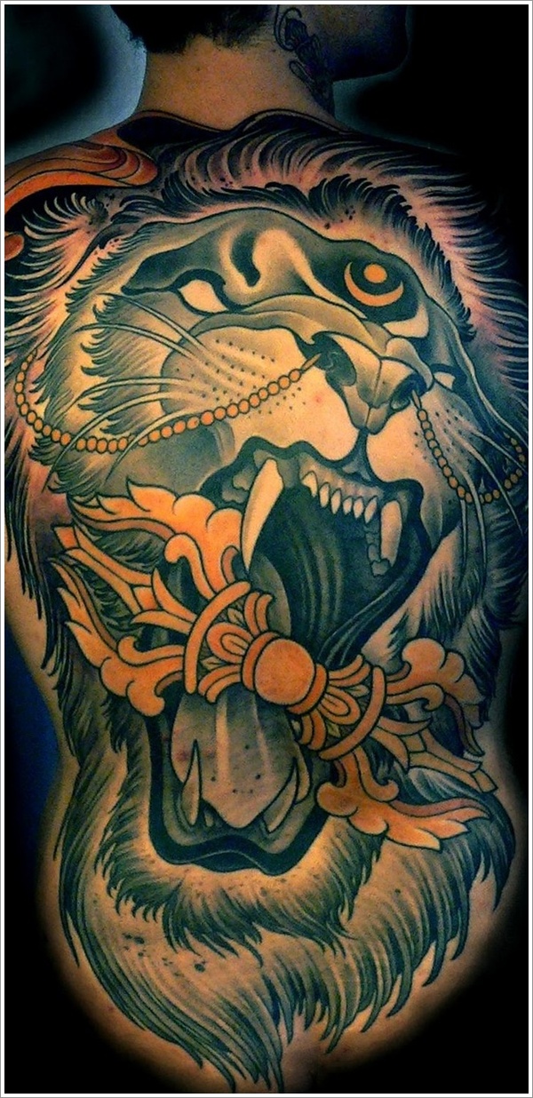 Tribal Loin Tattoo Design (7)