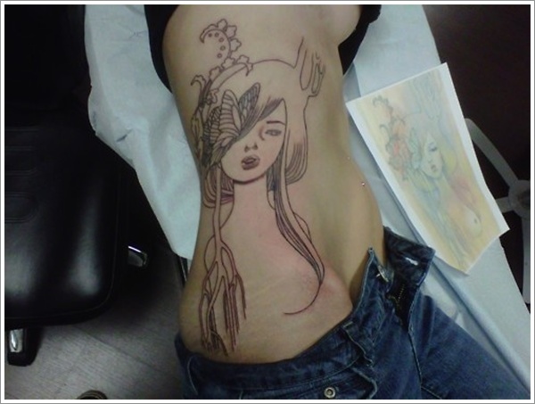 stomach Tattoo Designs (2)