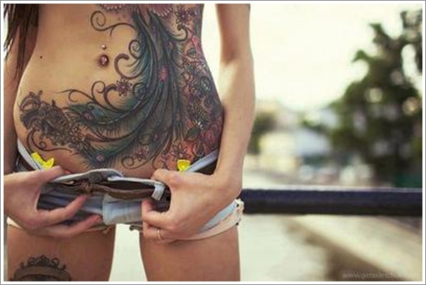 stomach Tattoo Designs (22)