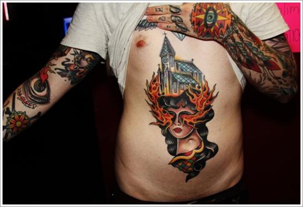 stomach Tattoo Designs (25)