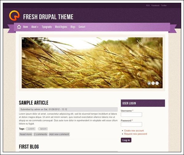 Fresh Theme by saran.quardz