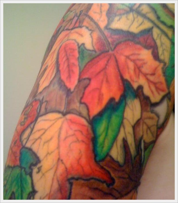 Leaf Tattoo Designs (2)