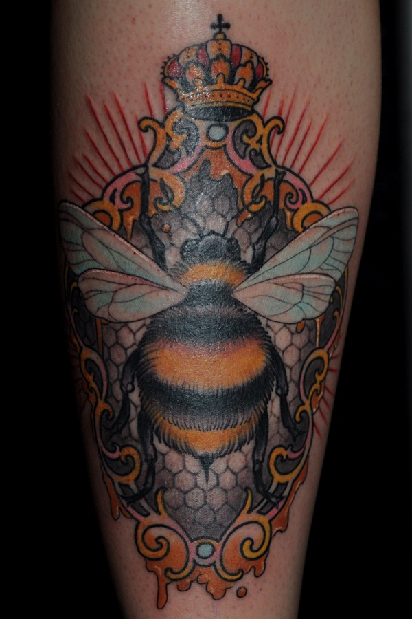 Bee tattoo designs (6)
