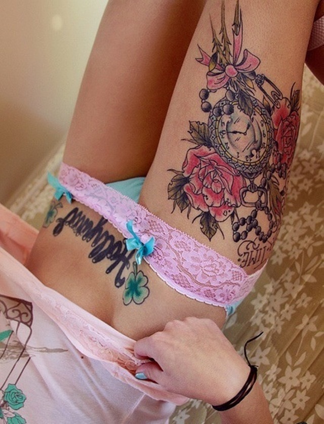 Sexy Flower tattoos for girls (20)