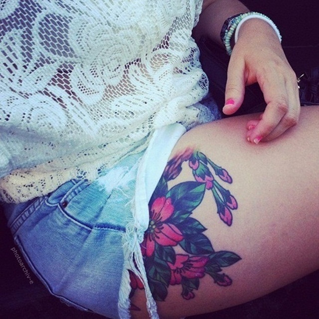 Sexy Flower tattoos for girls (26)