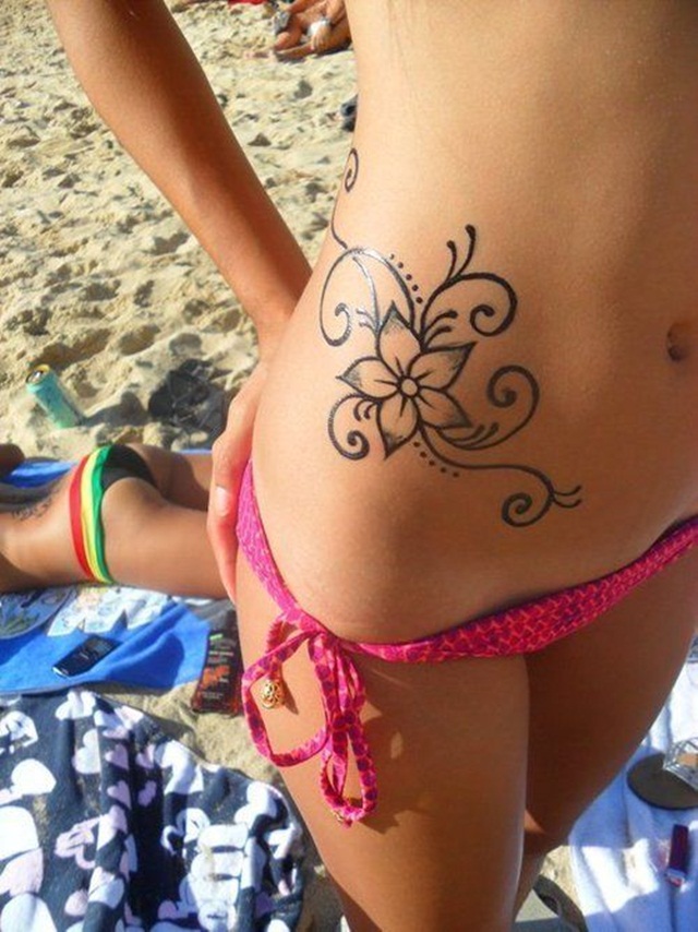 Sexy Flower tattoos for girls (8)