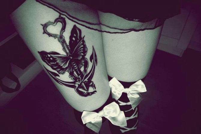 Sexy Thigh Tattoos for Girls (20)