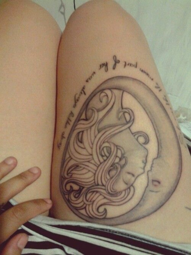Sexy Thigh Tattoos for Girls (25)