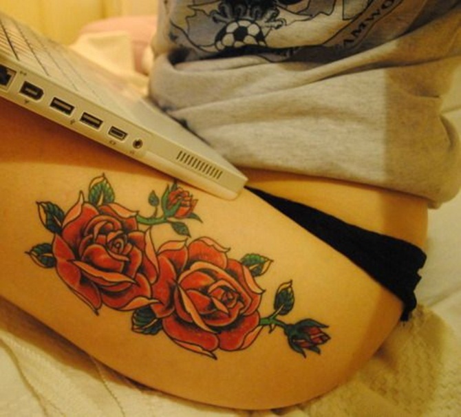 Sexy Thigh Tattoos for Girls (30)