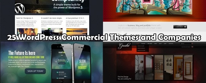 25 WordPress Commercial Themes and Companies