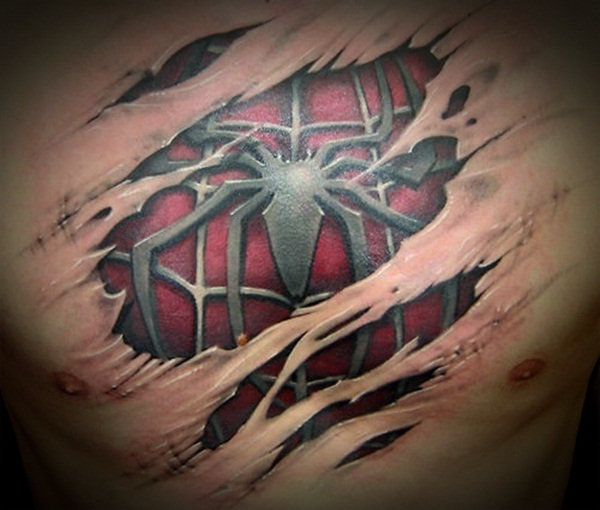 Amazing spider tattoos 24