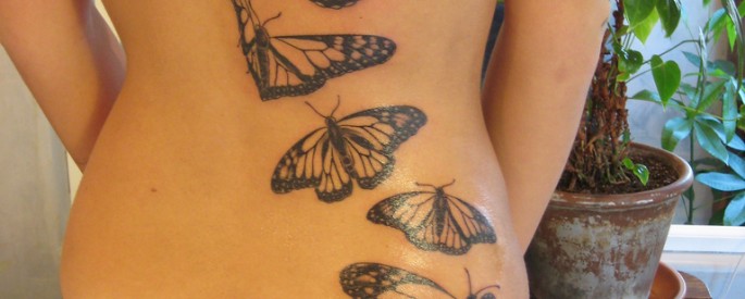 Beautiful Butterfly Tattoo for girls