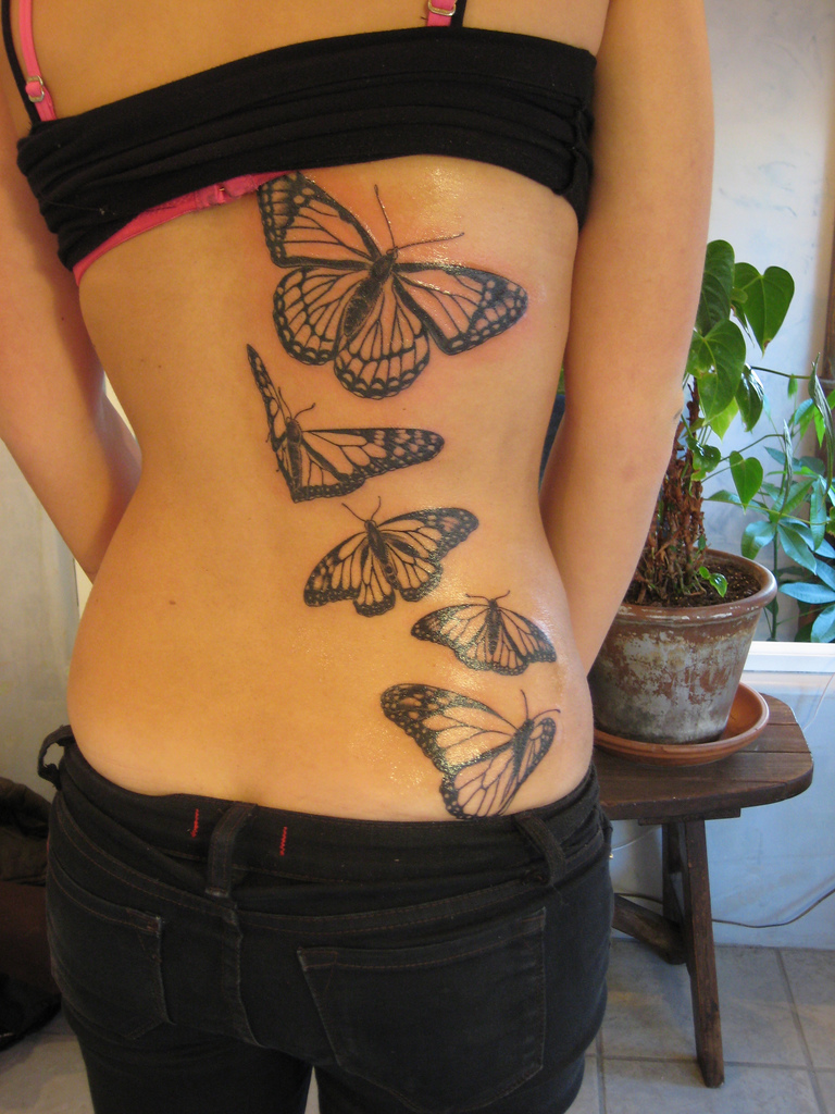 Beautiful Butterfly Tattoo for girls