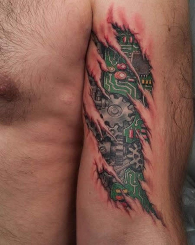 Bio mechanical Tattoo (10)